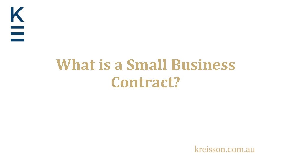 What is a Small Business Contract? 