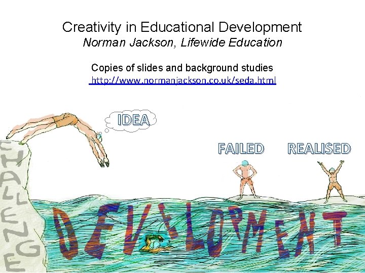 Creativity in Educational Development Norman Jackson Lifewide Education