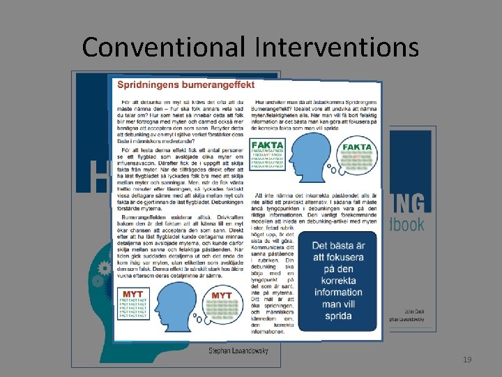 Conventional Interventions 19 