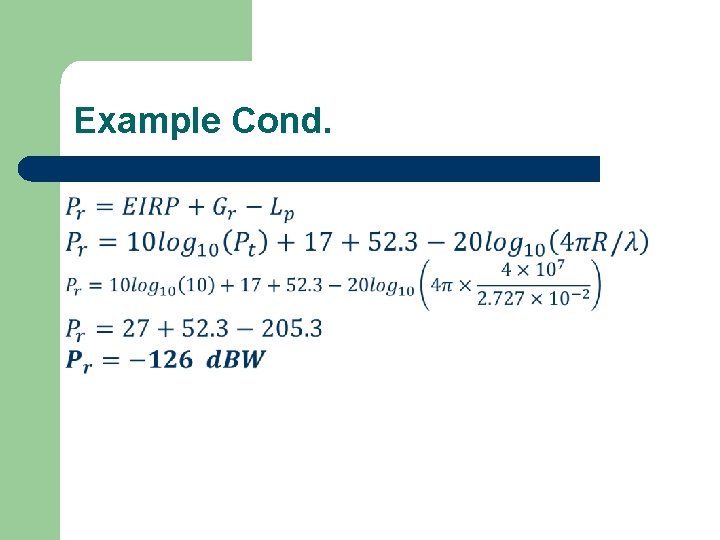 Example Cond. 