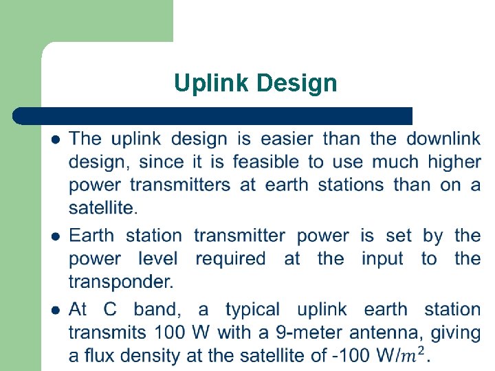Uplink Design l 