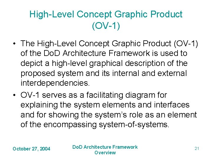 High-Level Concept Graphic Product (OV-1) • The High-Level Concept Graphic Product (OV-1) of the High-Level Concept Graphic Product (OV-1) • The High-Level Concept Graphic Product (OV-1) of the