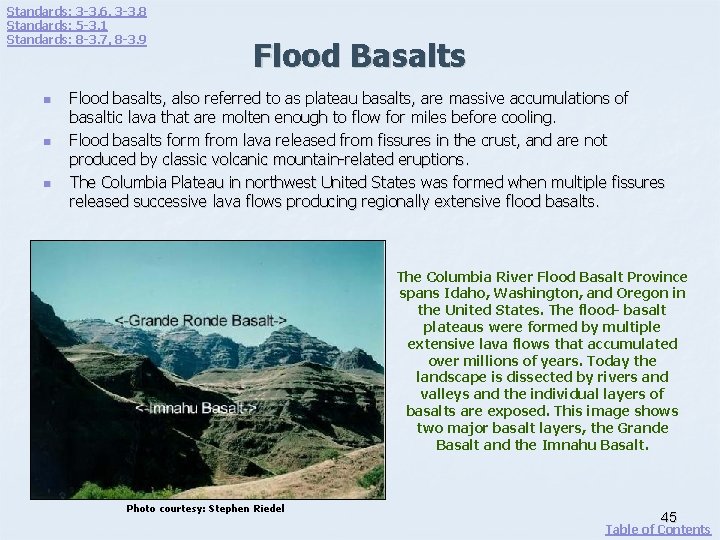 Standards: 3 -3. 6, 3 -3. 8 Standards: 5 -3. 1 Standards: 8 -3.