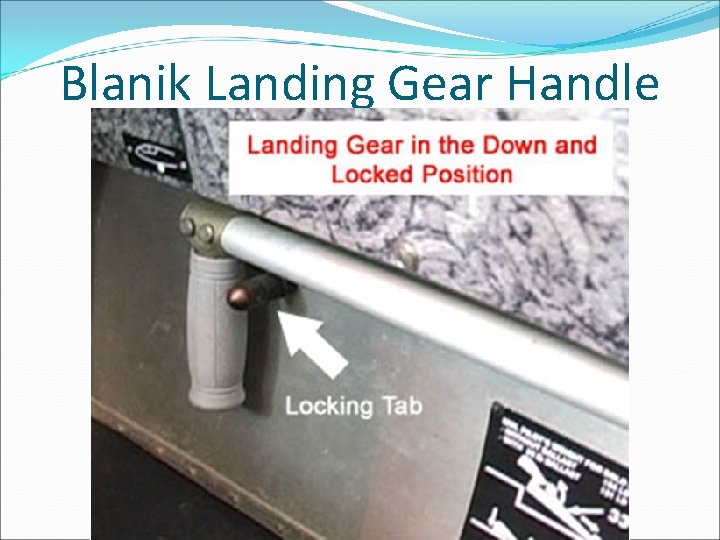 Blanik Landing Gear Handle 