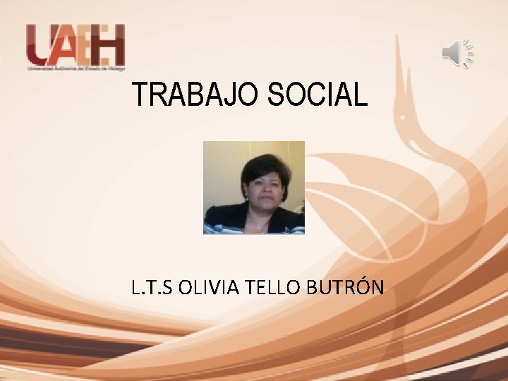 TRABAJO SOCIAL L. T. S OLIVIA TELLO BUTRÓN 