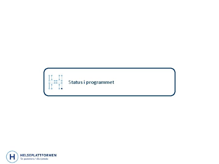 Status i programmet 
