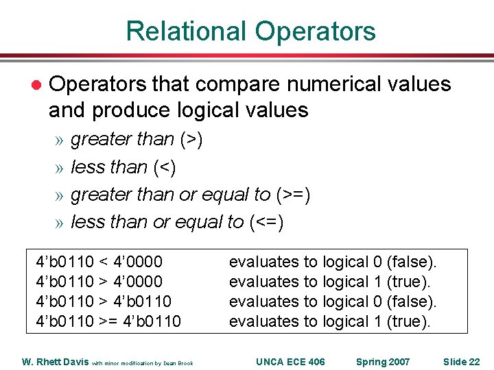 Relational Operators that compare numerical values and produce logical values » greater than (>)