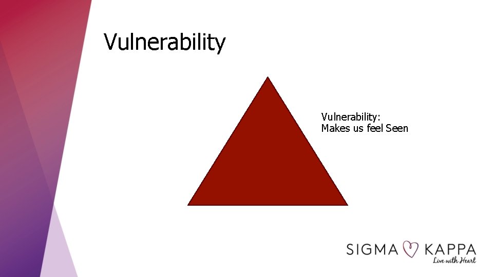 Vulnerability: Makes us feel Seen 