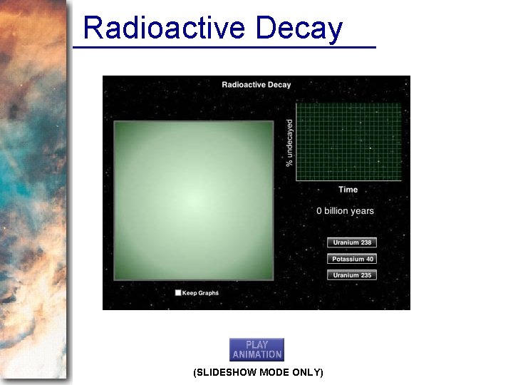 Radioactive Decay (SLIDESHOW MODE ONLY) 