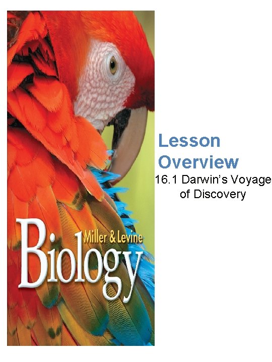 Darwin’s Voyage of Discovery Lesson Overview 16. 1 Darwin’s Voyage of Discovery 