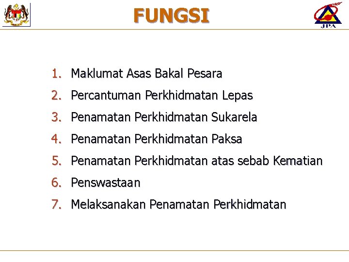 Pengenalan Modul Penamatan Perkhidmatan Che Suhaimi Bin Che