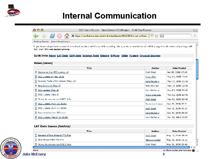 Internal Communication Julie Mc. Enery 4 