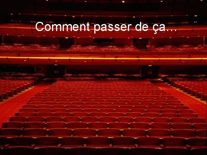 Comment passer de ça ? Comment passer de ça… 