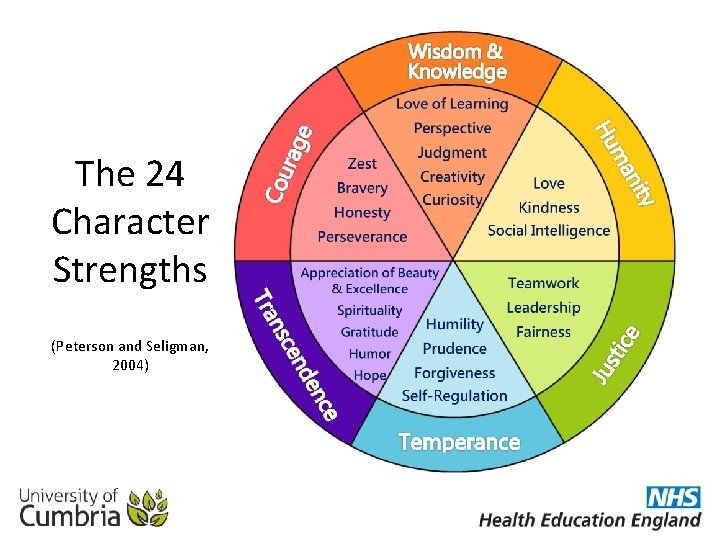 The 24 Character Strengths (Peterson and Seligman, 2004) 