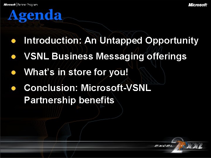 Agenda l Introduction: An Untapped Opportunity l VSNL Business Messaging offerings l What’s in