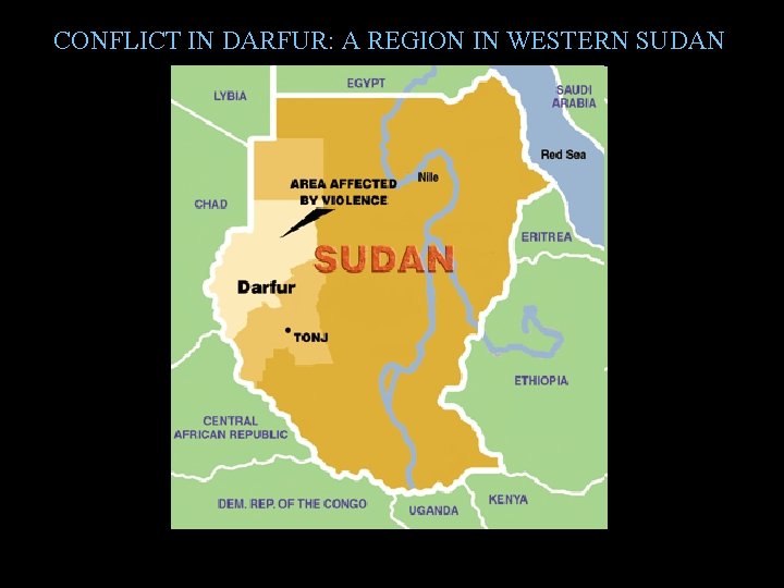 CONFLICT IN DARFUR: A REGION IN WESTERN SUDAN CONFLICT IN DARFUR: A REGION IN WESTERN SUDAN