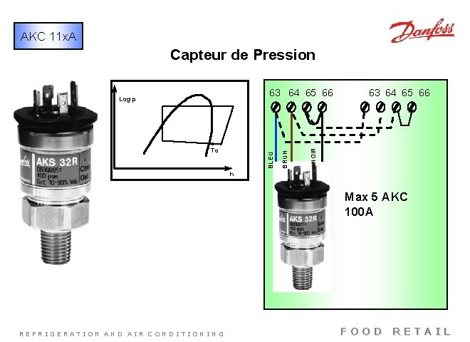 AKC 11 x. A Capteur de Pression NOIR BLEU To BRUN 63 64 65