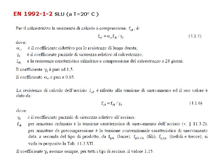 EN 1992 -1 -2 SLU (a T=20° C ) 