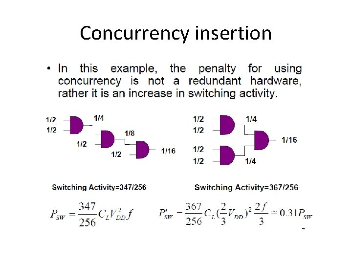 Concurrency insertion 