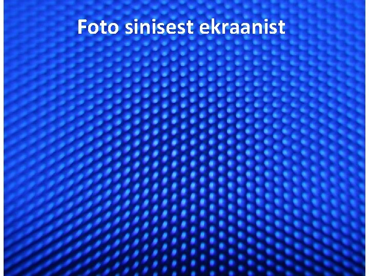 Foto sinisest ekraanist Enn Pärtel 
