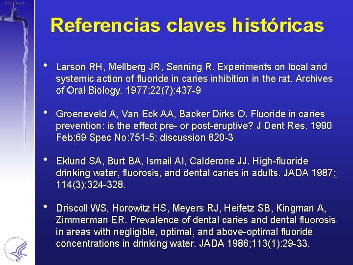 Referencias claves históricas • Larson RH, Mellberg JR, Senning R. Experiments on local and