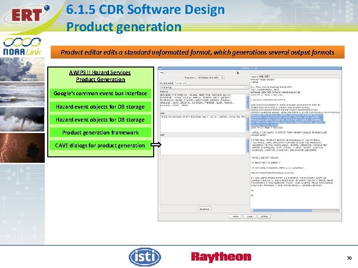 6. 1. 5 CDR Software Design Product generation Product editor edits a standard unformatted