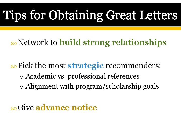 Tips for Obtaining Great Letters Network Pick to build strong relationships the most strategic