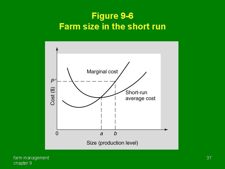 Figure 9 -6 Farm size in the short run farm management chapter 9 37