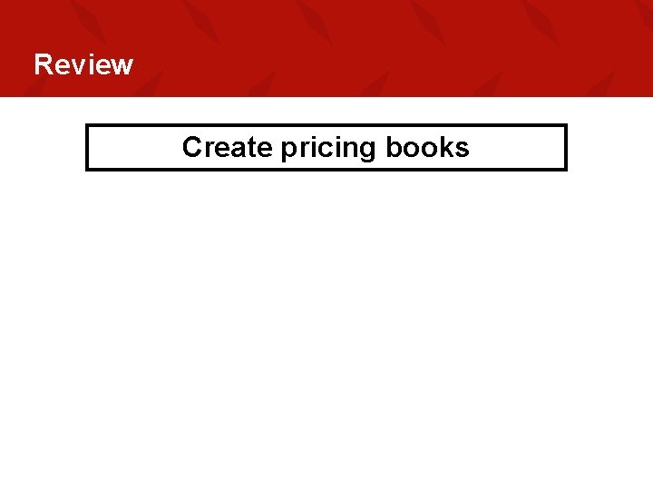 Review Create pricing books 