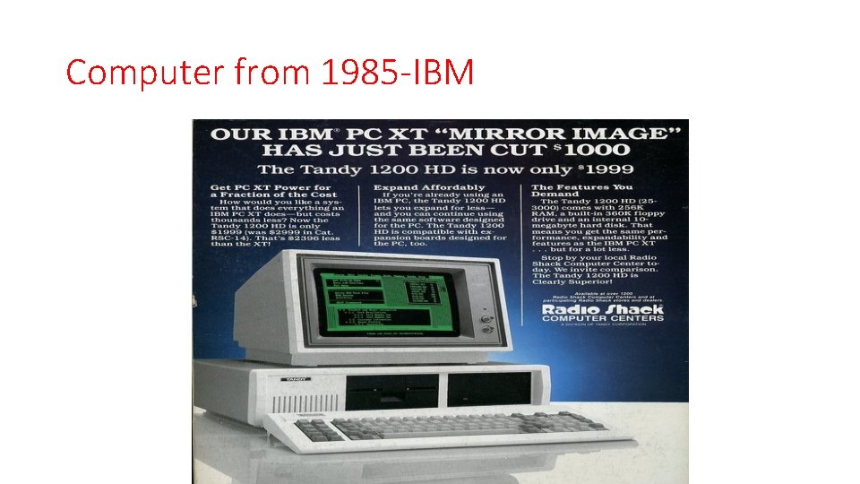 Computer from 1985 -IBM 