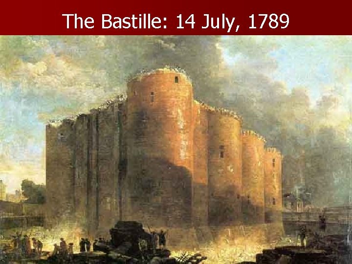 The Bastille: 14 July, 1789 