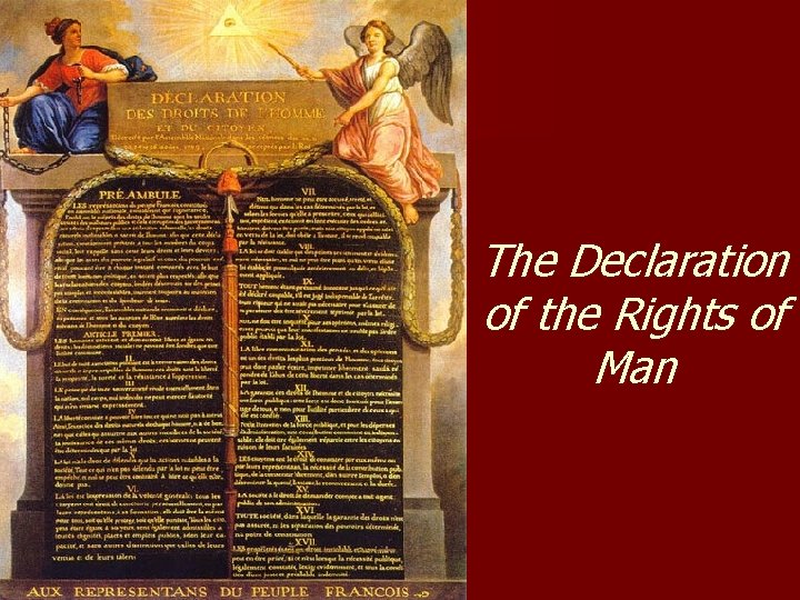 The Declaration of the Rights of Man 