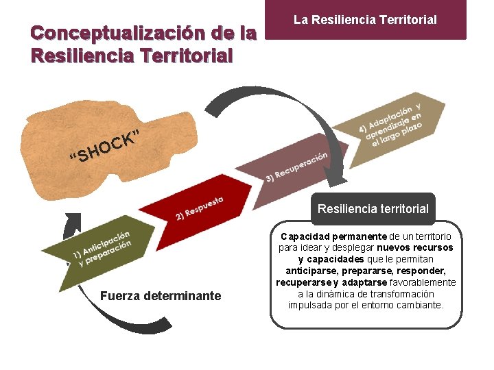 Conceptualización de la Resiliencia Territorial La Resiliencia Territorial K” C O H S “