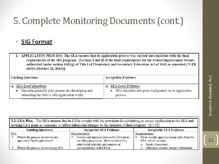 5. Complete Monitoring Documents (cont. ) • Title I & Title III Team Format 5. Complete Monitoring Documents (cont. ) • Title I & Title III Team Format