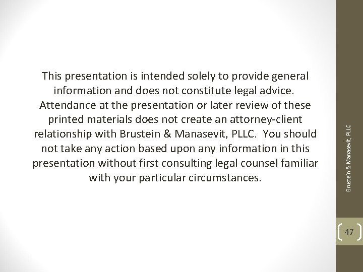 This presentation is intended solely to provide general information and does not constitute legal This presentation is intended solely to provide general information and does not constitute legal