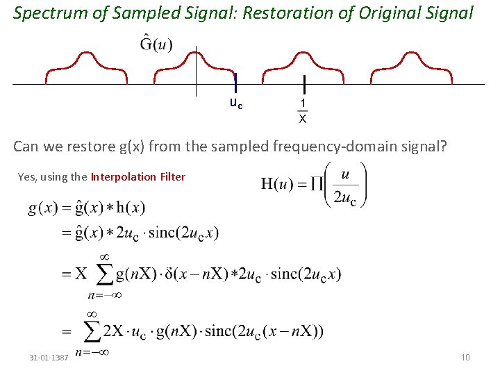 2 D Fourier Transform Review Of 2 D