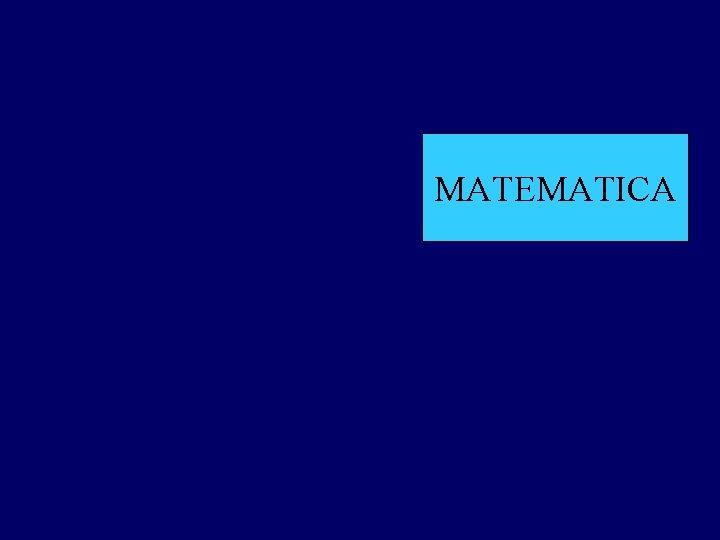 MATEMATICA 