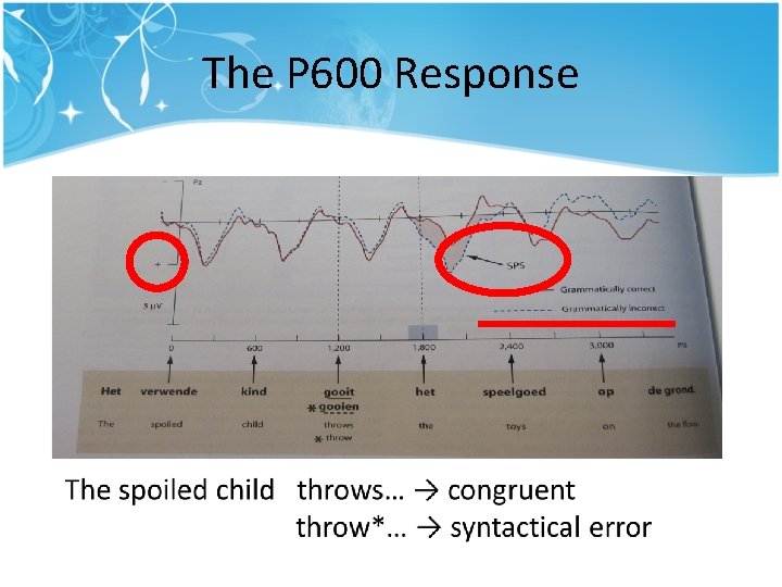 The P 600 Response The P 600 Response