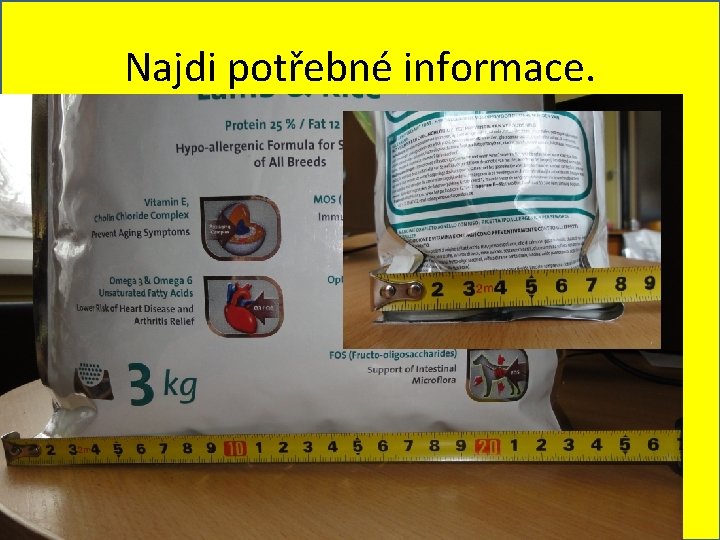 Najdi potřebné informace. 