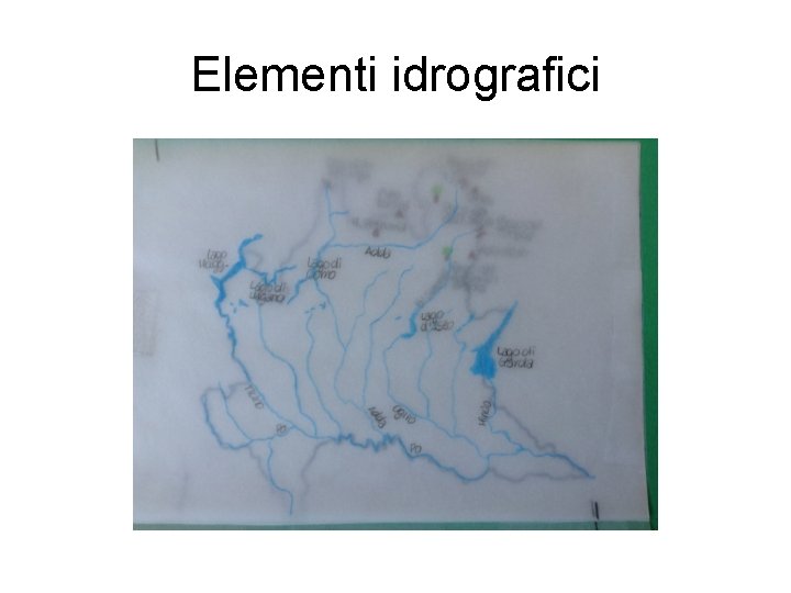 Elementi idrografici 