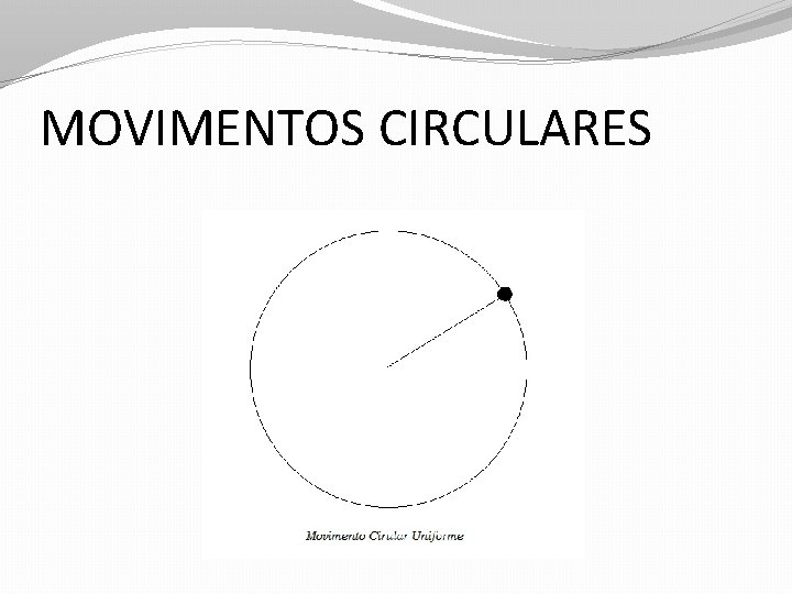 MOVIMENTOS CIRCULARES 