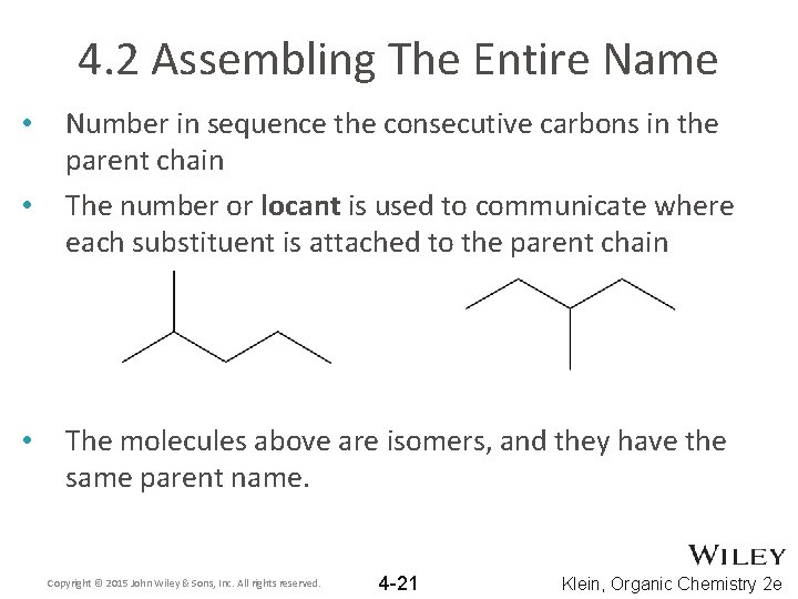 4. 2 Assembling The Entire Name • • • Number in sequence the consecutive