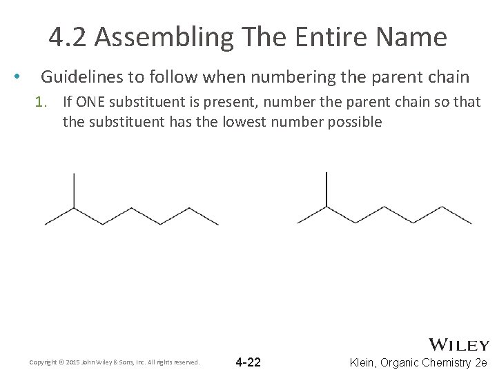 4. 2 Assembling The Entire Name • Guidelines to follow when numbering the parent