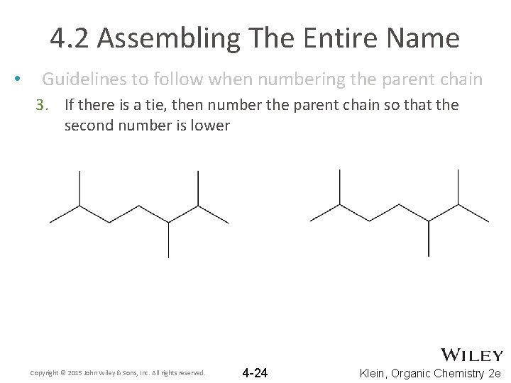 4. 2 Assembling The Entire Name • Guidelines to follow when numbering the parent