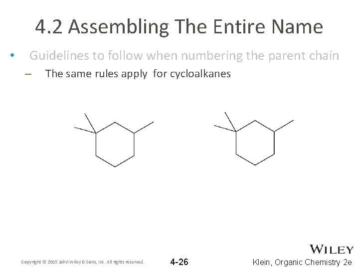 4. 2 Assembling The Entire Name • Guidelines to follow when numbering the parent