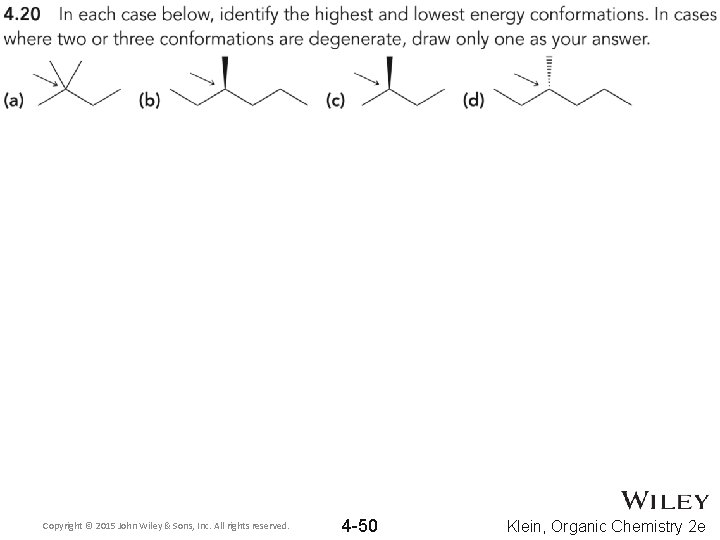 Copyright © 2015 John Wiley & Sons, Inc. All rights reserved. 4 -50 Klein,