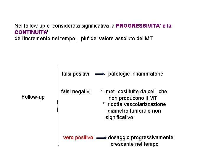 Nel follow-up e' considerata significativa la PROGRESSIVITA' e la CONTINUITA' dell'incremento nel tempo, piu' Nel follow-up e' considerata significativa la PROGRESSIVITA' e la CONTINUITA' dell'incremento nel tempo, piu'