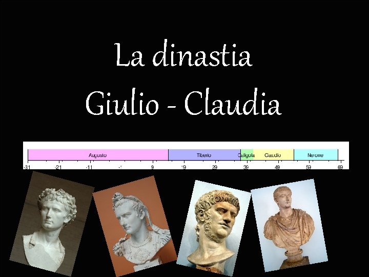 La dinastia Giulio - Claudia 