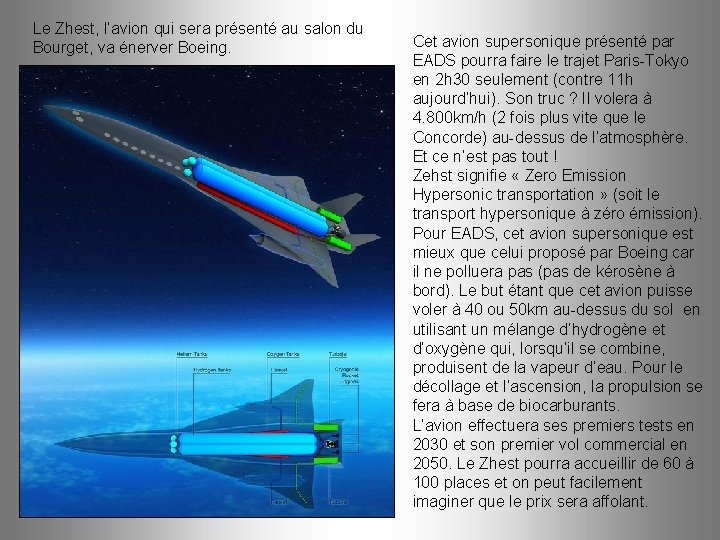 Le Zhest, l’avion qui sera présenté au salon du Bourget, va énerver Boeing. Cet