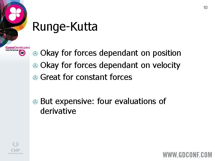 10 Runge-Kutta Okay forces dependant on position > Okay forces dependant on velocity >